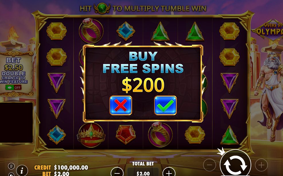 Scatter-Symbole zeigen den Start der Free Spins